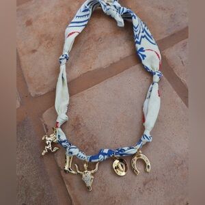 Western bandana necklace